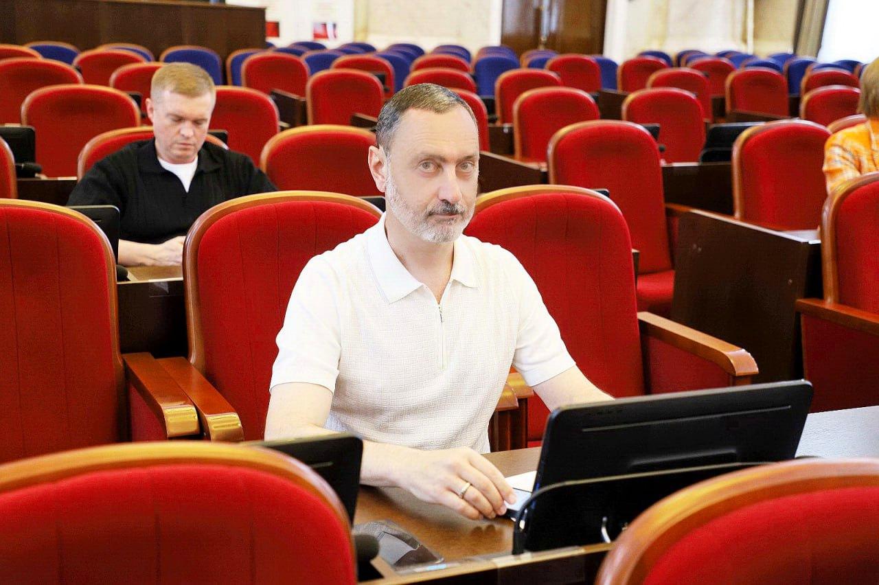«Виктор Тепляков на встрече с фракцией «Единая Россия» Краснодарского края»