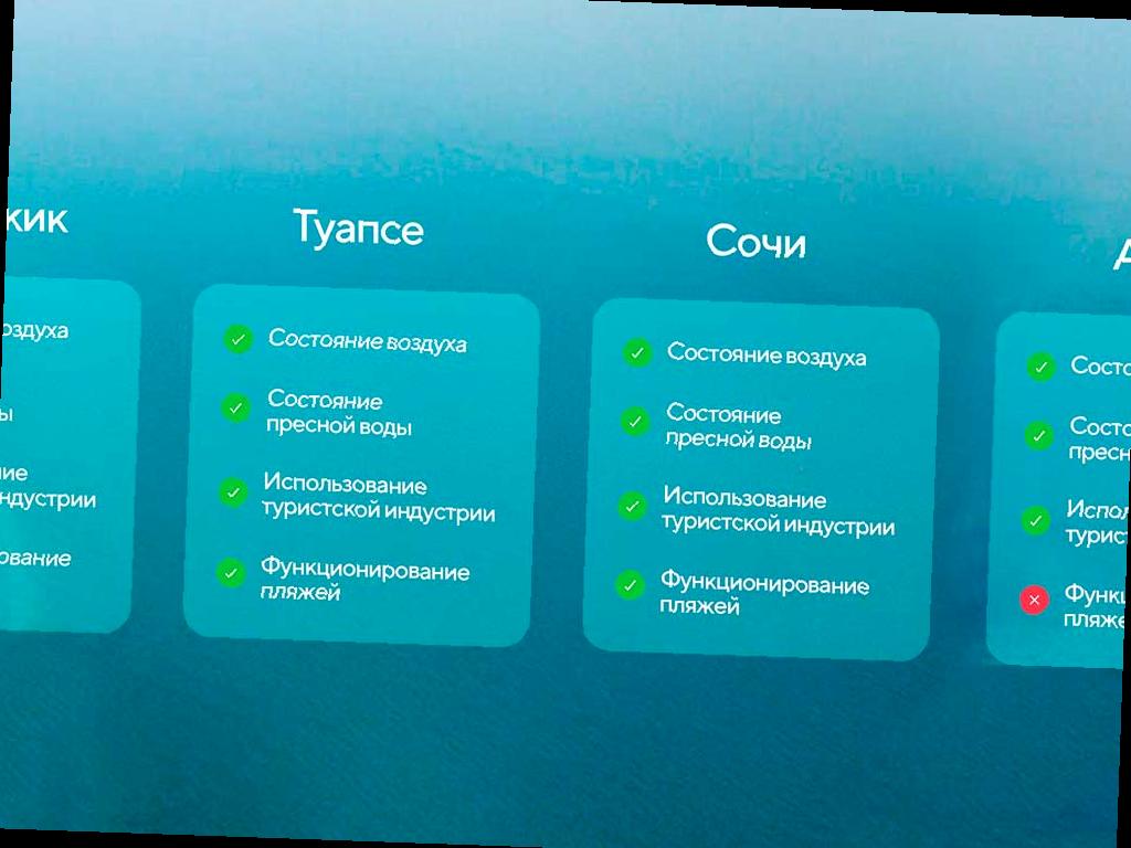 В Краснодарском крае теперь можно узнать о состоянии курортов