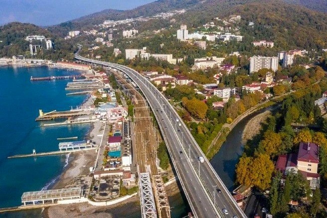 Темпорарная приостановка строительства трассы Джубга-Сочи из-за финанс