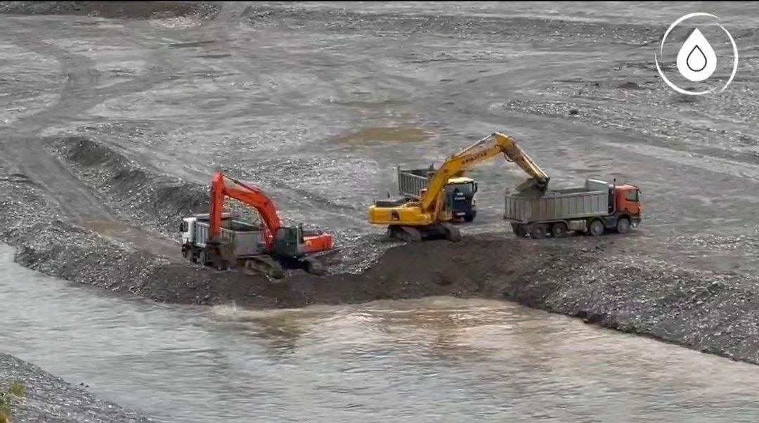 Восстановительные работы на водозаборе реки Шахе в Сочи продолжаются